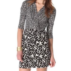 DVF Contrasting Print Dress